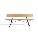 Kampenwand bench with backrest