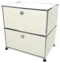 USM Haller Side Table with 2 Hinged Doors