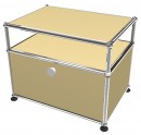 USM Haller Side Table with Extension and 1 Hinged Door