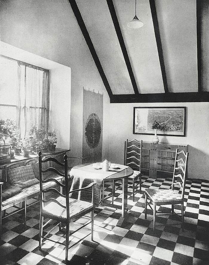 An (early) interior (and possibly early furniture) by Dr Josef Frank, undated, but before 1915