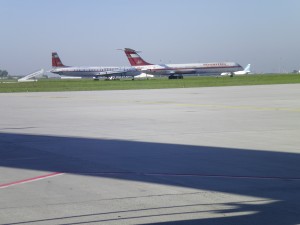 Only the best for smow  - Aircraft from the former DDR Airline "Interflug" at Leipzig Airport
