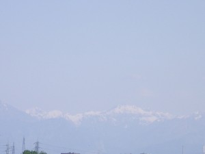 smow in Milan - and the Alps