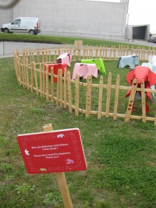 The Eames Elephant enclosure at the Vitra Design Museum