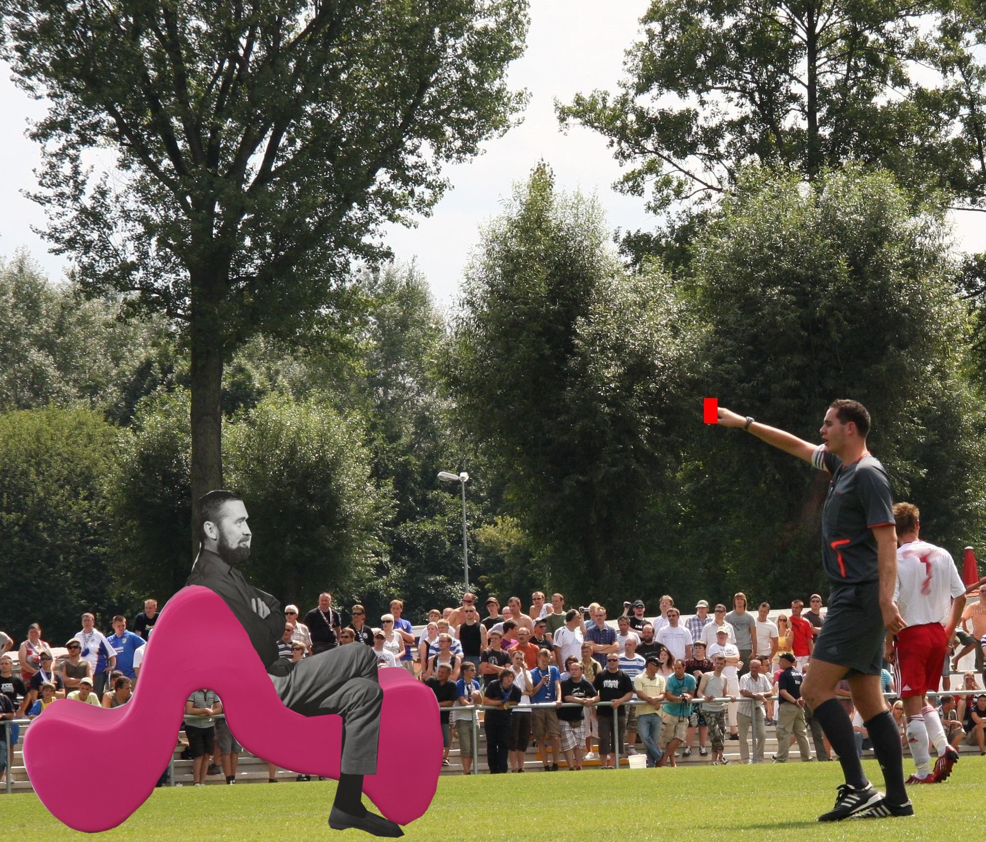 Verner Panton receives a well deserved red card