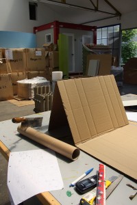The smow chair in development at teh Vitra Design Museum Workshop