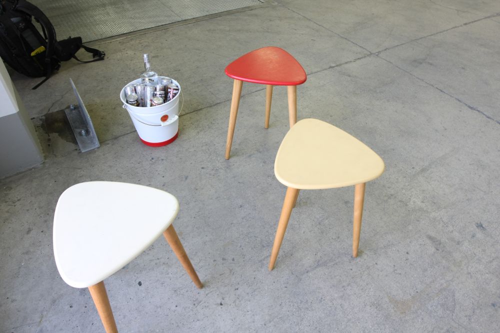 Vienna Design Week Ljod Cool Furniture by Copa three legged stool