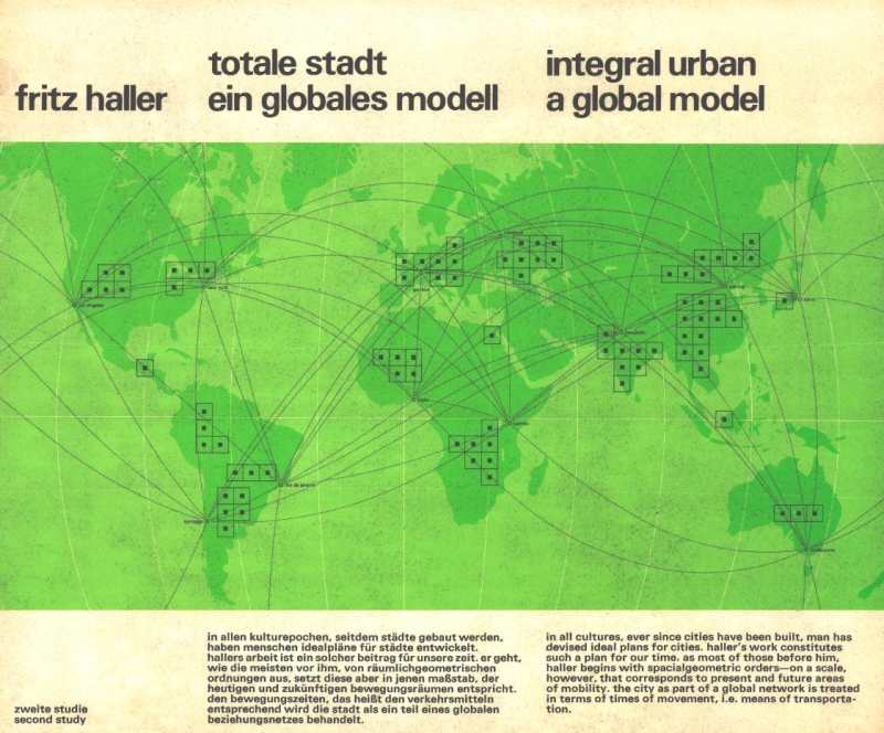 totale stadt Buch-Cover totale stadt 1975 Copyright Fritz Haller gta Archiv ETH Zürich