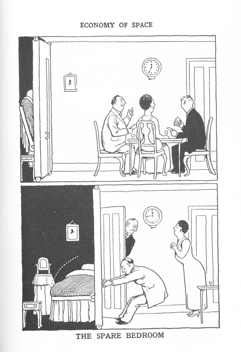 How to live in Flat W Heath Robinson and K R G Browne Dibedroom ...