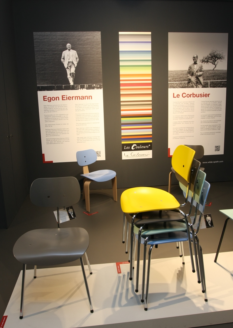 IMM Cologne 2013 Wilde+Spieth Egon Eiermann SE 68 SE 42 Le Corbusier Les Couleurs