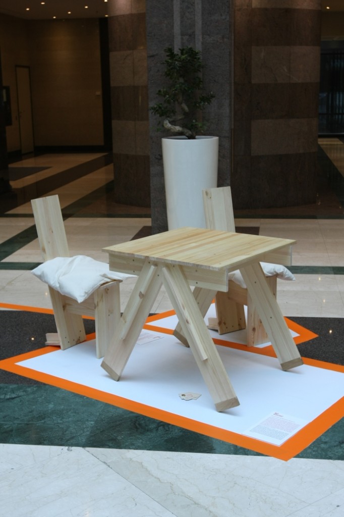 Board chair & table by AU Workshop, as seen during Budapest Design Week 2014