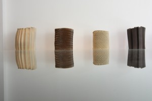 Examples of Pressed, ceramic vases by Floris Wubben, as seen at DAD Berlin