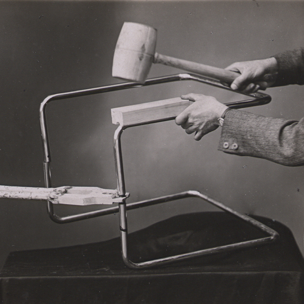 Photograph from an instruction manual for the usage  of tools, Thonet brothers, 1935 , Collection Alexander  von Vegesack, Domaine de Boisbuchet,  www.boisbuchet.org  (photographer unknown)
