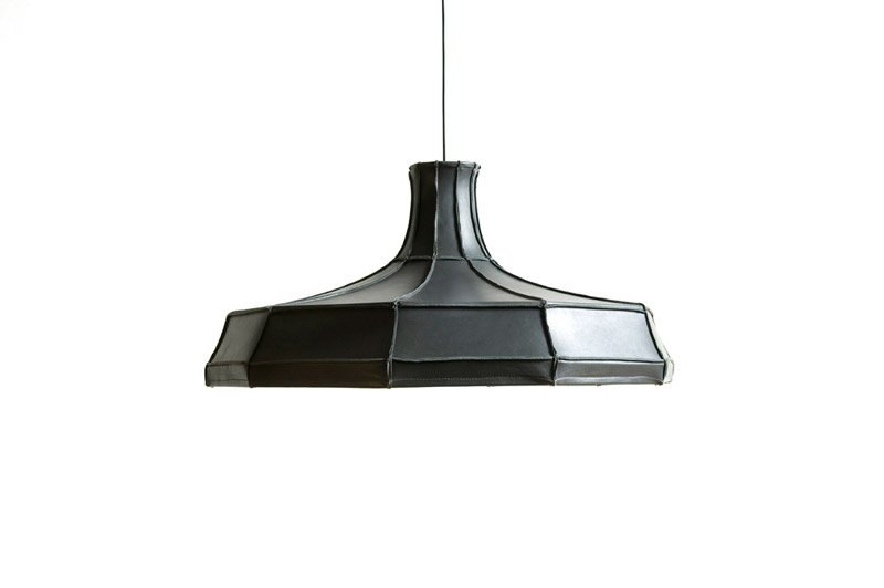 Leather Lampshade by Pepe Heykoop for Tiny Miracles (Photo © Annemarijne Bax