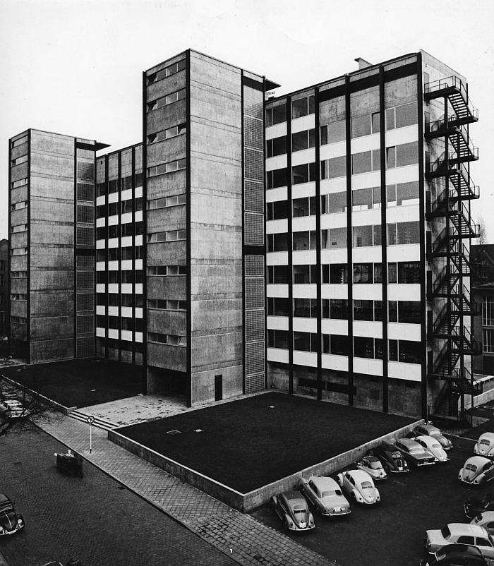 Ferdinand Kramer Philosophicum Universität Frankfurt 1960 Foto © Institut für Stadtgeschichte 1961