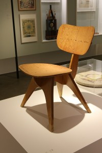 A plywood chair from 1944 by Alexander Girard, perhaps furniture design wasn't his strong point....