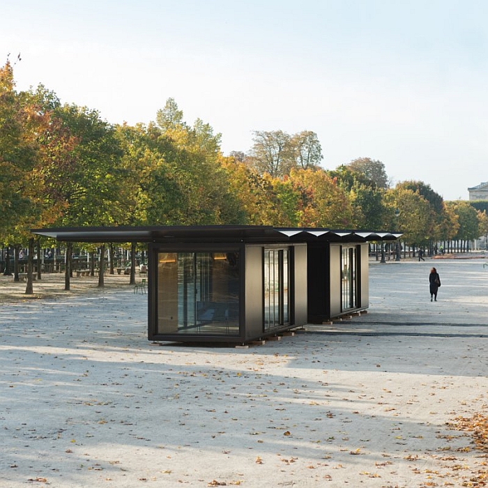 Kiosque by Ronan & Erwan Bouroullec, here in front of the Louvre, 2015 (Photo © & courtesy of Studio Bouroullec)