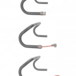Handlebar lock by Leonie Schimmeyer and Patrick Nagel, from the Akademie der Bildenden Künste Stuttgart project Più di Pegoretti (Photo courtesy AKB Stuttgart)