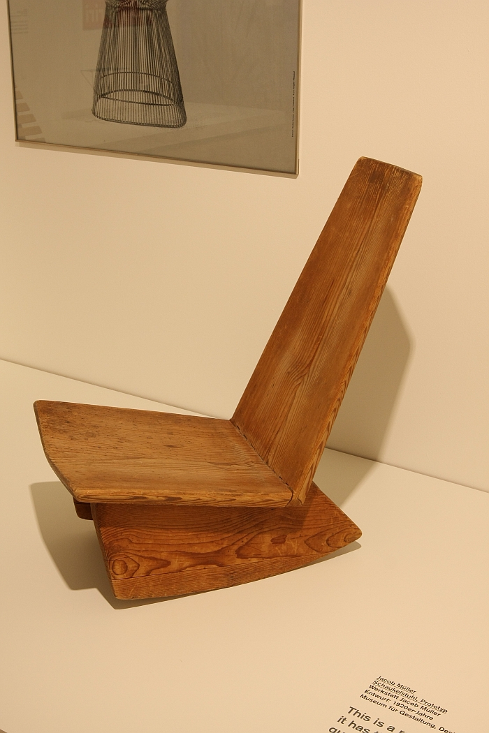 Rocking Chair by Jacob Müller, as seen at the Museum für Gestaltung Zürich