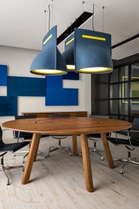 The BuzziBell acoustic lamp by Chris Hardy for BuzziSpace