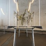 Lianes (Vines) and an Officina table trestle by Ronan and Erwan Bouroullec for Magis. The trestle building the "base" of the exhibition design