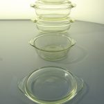 A 1937 Durax baking dish by Wilhelm Wagenfeld. Stackable