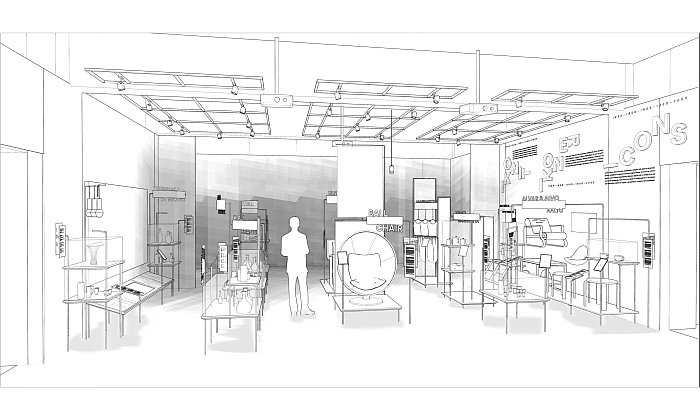 Utopia Now - The Story of Finnish Design, sketch of the upcoming exhibition at Designmuseo Helsinki (Image The Bond Creative Agency, courtesy Designmuseo Helsinki)