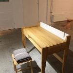 Work desk & stool vivienne by Mariusz Malecki aka Studio Ziben, as seen at Naked Objects: Nieuwe German Gestaltung #005 Cologne