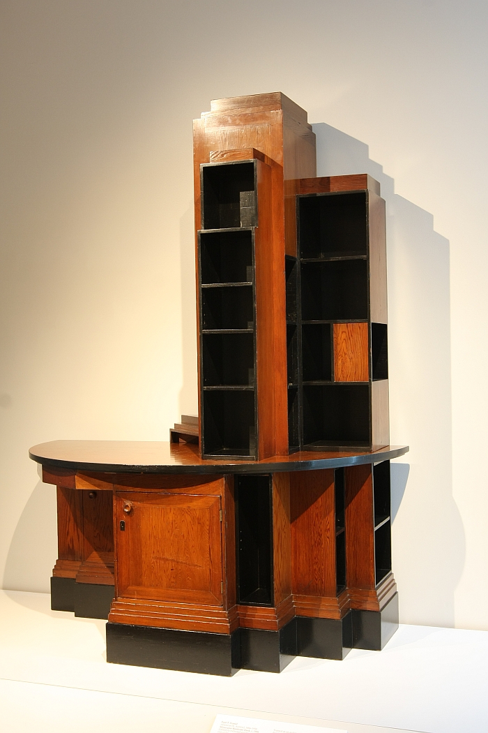 Skyscraper Bookcase Desk by Paul T Frankl (c. 1928) Here at the Grand Rapids Art Museum, from April in The Jazz Age: American Style in the 1920s at the Cooper Hewitt, Smithsonian Design Museum New York