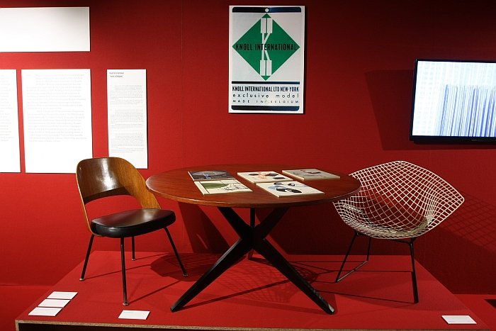 Knoll furniture items, as seen at Panorama. A History of Modern Design in Belgium, ADAM Brussels