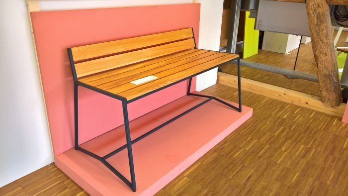 Kollektion zwo 17 bench by Anne Biastoch & Niklaas Hübner, as seen at Finale, Akademie für Gestaltung der Handwerkskammer Münster 