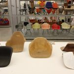 Fribreglass seat shells, as seen in Kazam!, the Vitra Design Museum Schaudepot