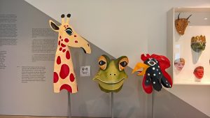 Masks, as seen at Play Parade, Vitra Design Museum Gallery