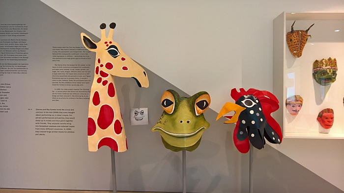 Masks, as seen at Play Parade, Vitra Design Museum Gallery