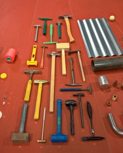 Jeroen Wand's hammer collection, as seen at Dutch Invertuals - Fundamentals, Dutch Design Week Eindhoven 2017