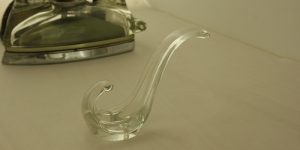 Glass Hook by Wilhelm Wagenfeld, as seen at Welt aus Glas. Transparentes Design, Wilhelm Wagenfeld Haus Bremen