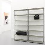 S3 shelving system by Klemens Grund for Tecta, and a photo CAP lamp by kaschkasch taken by Thomas Wiuf Schwartz, as seen at Generation Köln