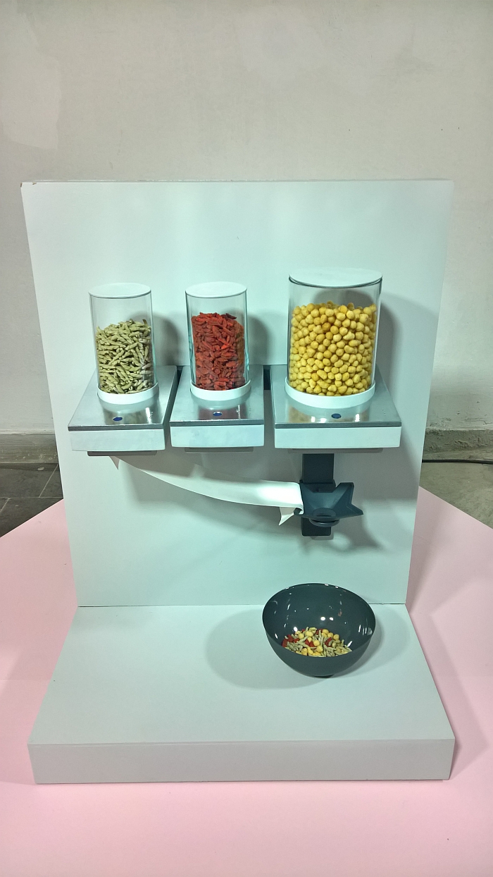 Cereal Machine by Takuya Koyama & Chen Hsiang Fu, as seen at VICIS. Always Change a Running System Munich