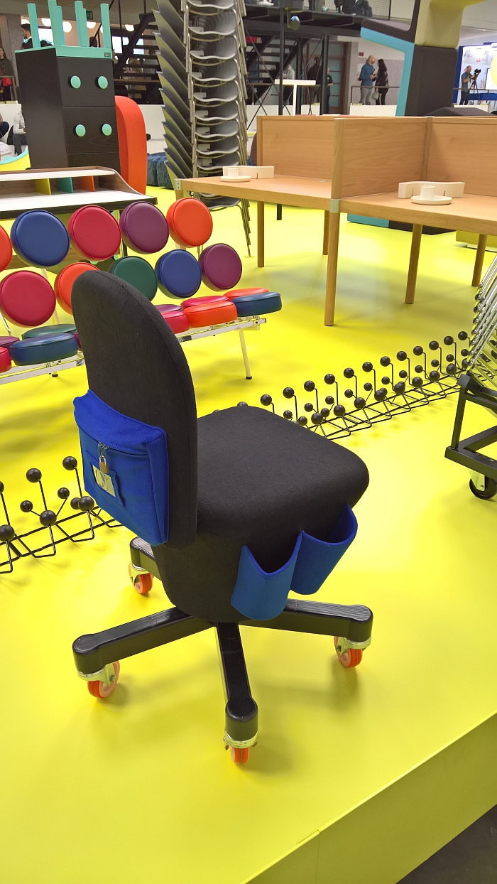 A Citizen Office Chair prototype by Ettore Sottsass, as seen at Vitra - Typecasting, Milan Design Week 2018