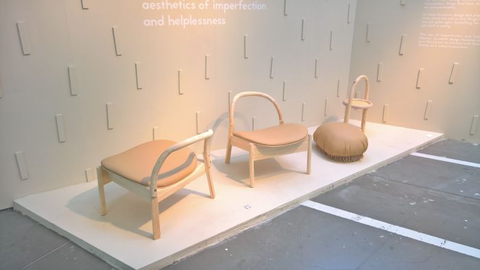 Building an emotional connection towards furniture Aesthetics of imperfection and helplessness by Teemu Perttunen, as seen at Konstfack Degree Exhibition 2018, Stockholm