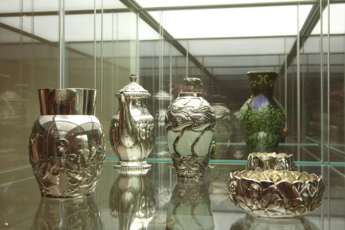 Silver work from ca 1900-1910, as seen at Made in Denmark. Design since 1900, Grassi Museum of Applied Arts Leipzig