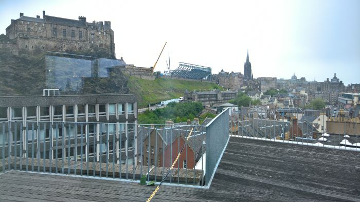 We've said it before, but if the view from Edinburgh College of Art don't inspire you.....