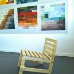 The anonymous Low Chair, as seen in the class Objekt/Raum/Farbe, Folkwang Universität der Künste Essen 2018 Rundgang