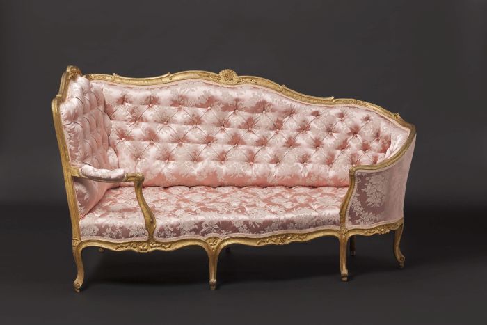 A sofa (1850 -1860) , part of Furniture for a Body’s Every Whim. The Age of Historicism in Russia" at the State Hermitage Museum, Saint Petersburg (photo © & courtesy State Hermitage Museum)