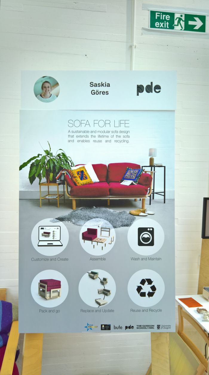 Sofa for Life by Saskia Göres, as seen at Glasgow School of Art Degree Show 2018