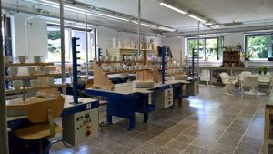 Ceramic workshop, as seen at Jahresausstellung 2018, Kunsthochschule Burg Giebichenstein, Halle