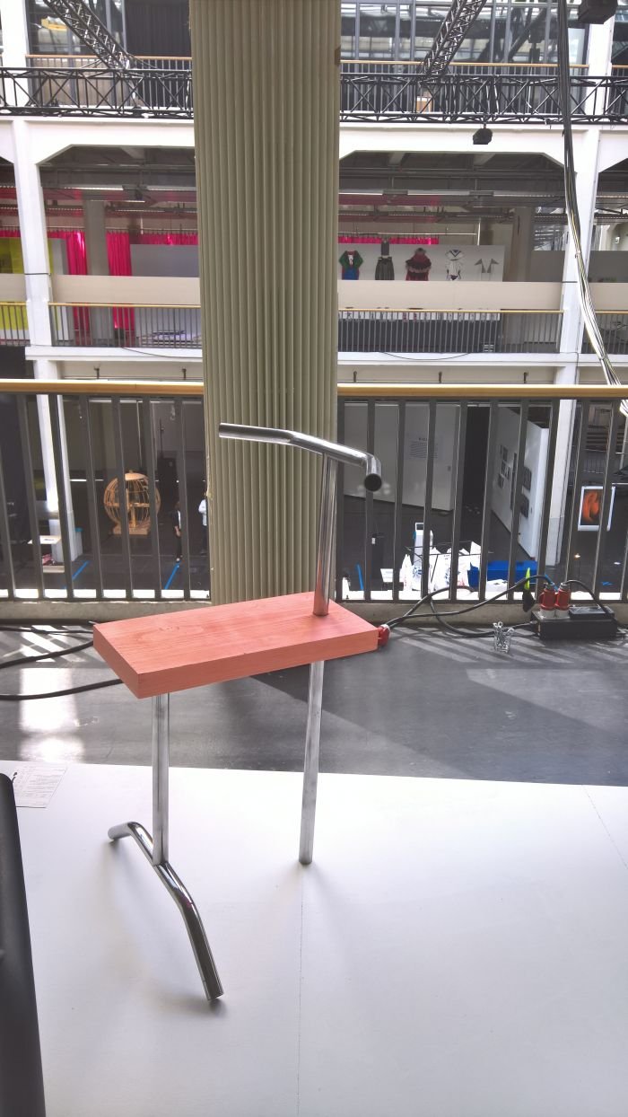 No Pain - No Gain by Hauke Unterburg, realised in context of MAGIS: Nomadic Cafe, as seen at Hochschule für Gestaltung Karlsruhe Rundgang 2018