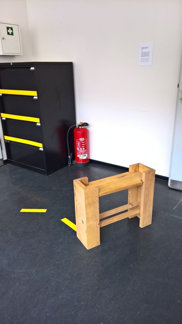 Stool by Jule Arden, part of Soft Skills/Hard Skills, as seen at KISDparcours 2018, Köln International School of Design