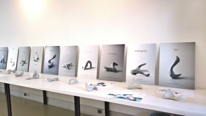 Presentation of the design fundamentals class Clay, as seen at 2018 Summer Semester Exhibition, FH Aachen