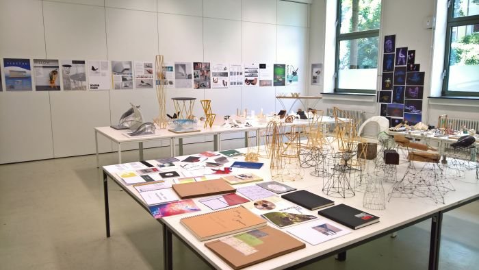 Presentation of the design fundamentals class Colour Form Composition, as seen at 2018 Summer Semester Exhibition, FH Aachen