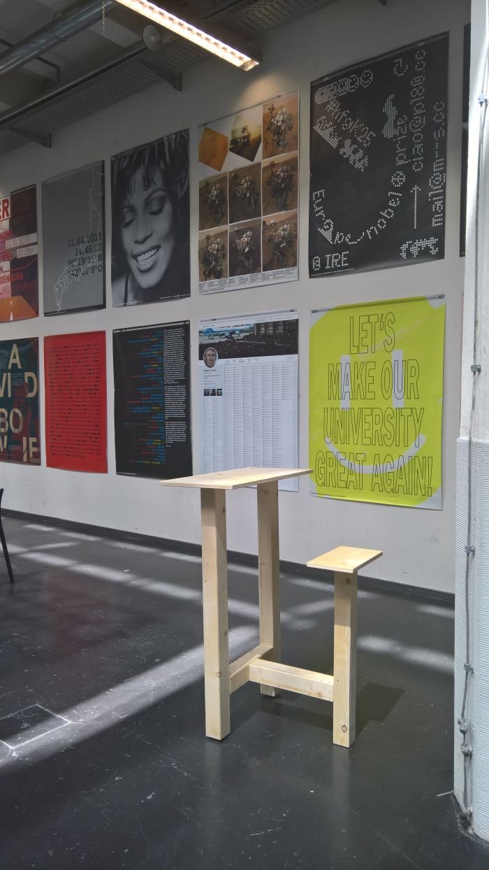 Tripus by Florian Knöbl Jannik Lang, realised in context of MAGIS: Nomadic Cafe, as seen at Hochschule für Gestaltung Karlsruhe Rundgang 2018